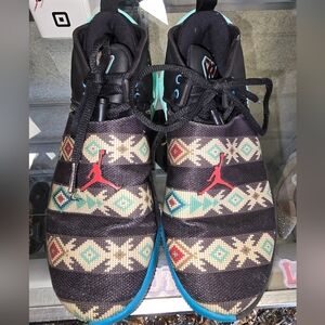 Nike Air Jordan "Why Not?" Patterned Sneakers. Size 5Y